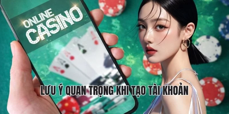 Lưu ý quan trọng khi tạo tài khoản Lưu ý quan trọng khi tạo tài khoản